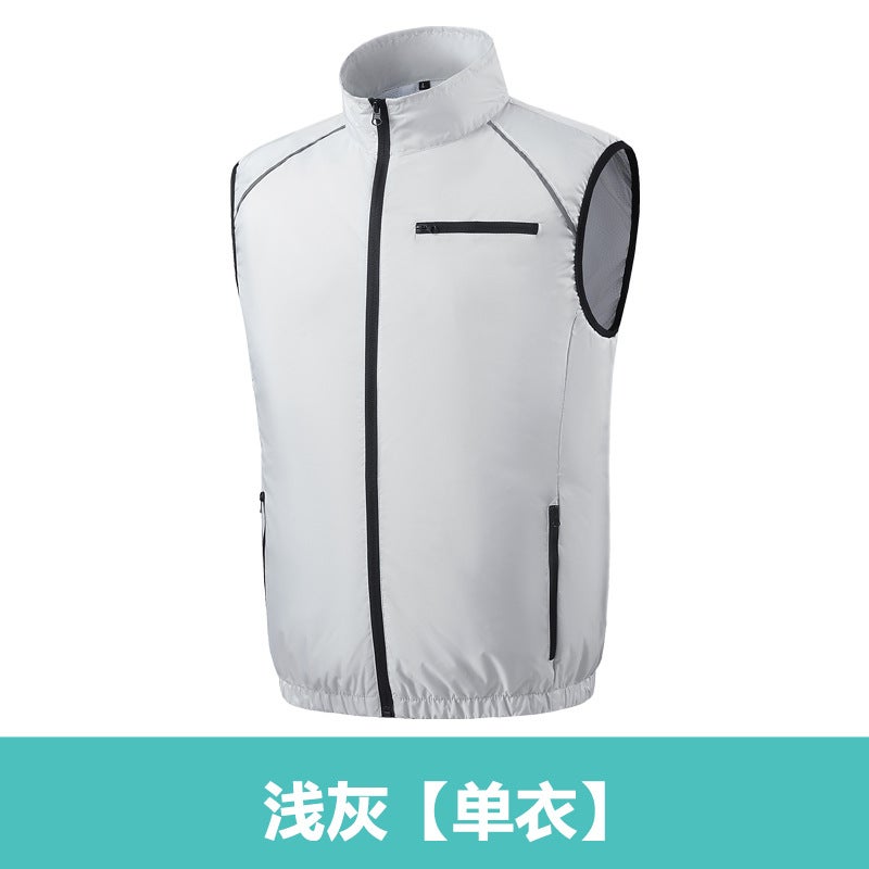 Summer Outdoor Heatstroke Prevention Work Clothes New Usb Charging Fan Clothes Cooling Smart Air Conditioning Clothes Tide - Image 1